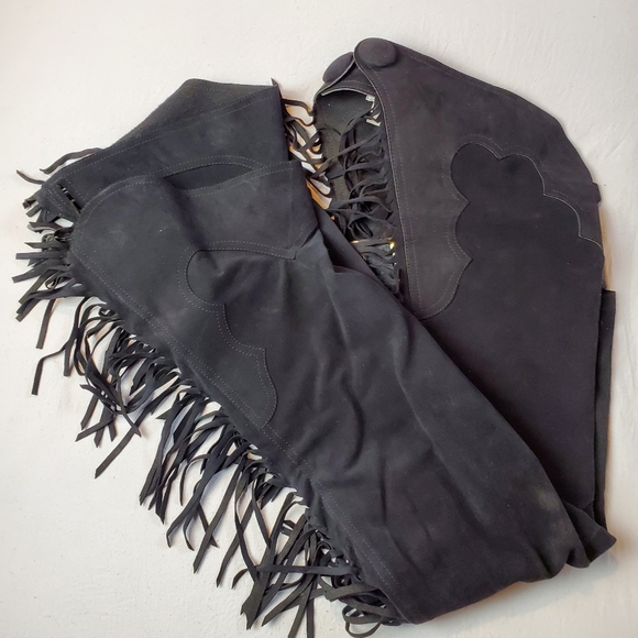 Hobby Horse Other Hobby Horse Black Ultra Suede Fringed Show Chaps